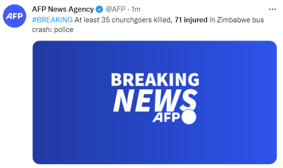 津巴布韋一公交車發生事故 至少35人死亡71人受傷